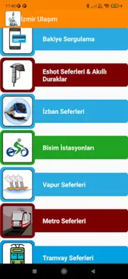 İzmir Akıllı Ulaşım Rehberi android App screenshot 14